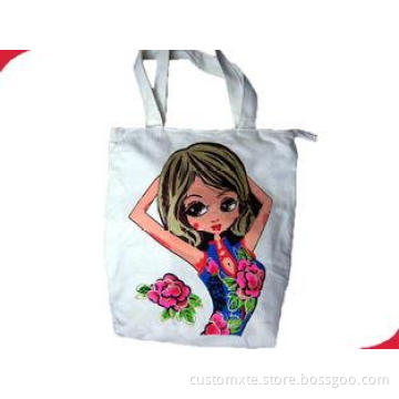 Personalized Cotton Canvas Custom Reusable Shopping Bag wit